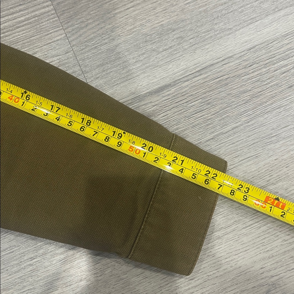 Sézane Tobacco Camel Olive Cotton Utility Jacket XS French Chore Shirt Parisian - Picture 8 of 10